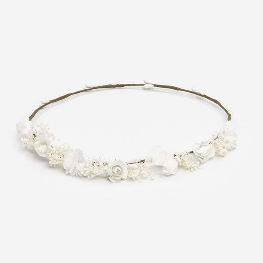 Floral Wreath Javea & Mini Flowers White