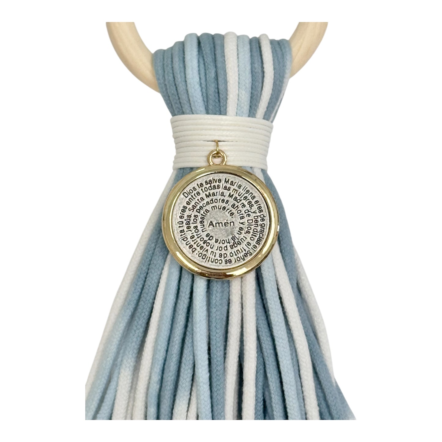 Tassel Baby Blessing Dios Te Salve Maria