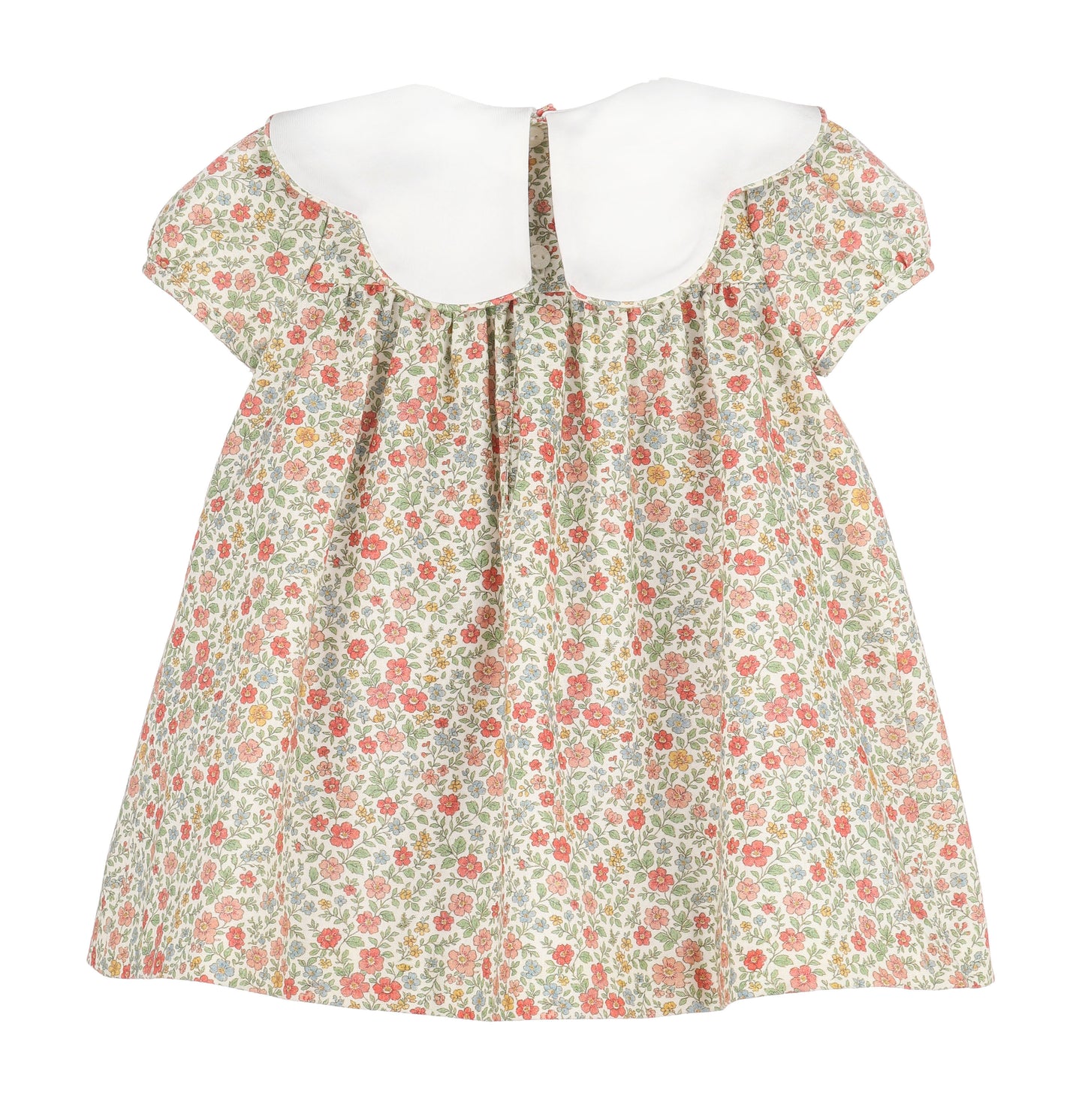 Orange Storybook Vintage Scallop Dress