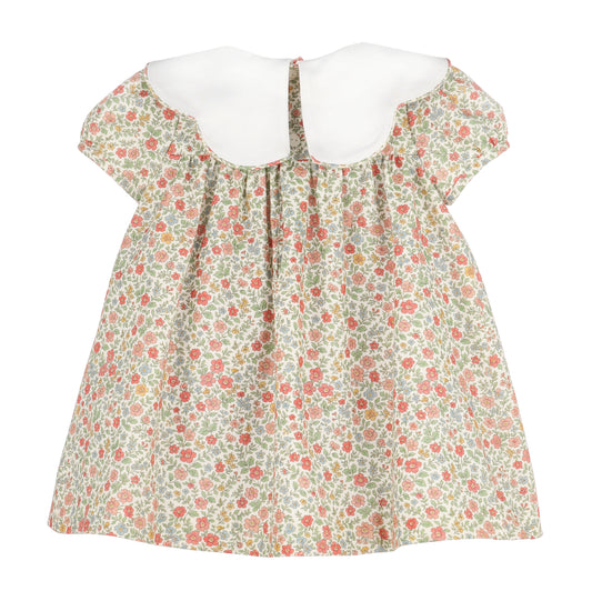 Orange Storybook Vintage Scallop Dress