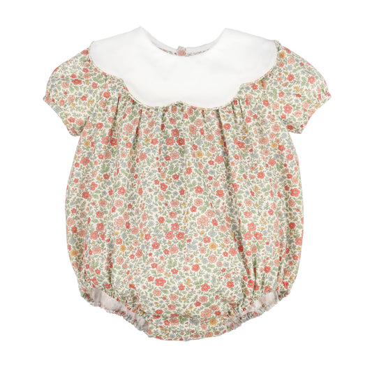 Orange Storybook Vintage Scallop Bubble