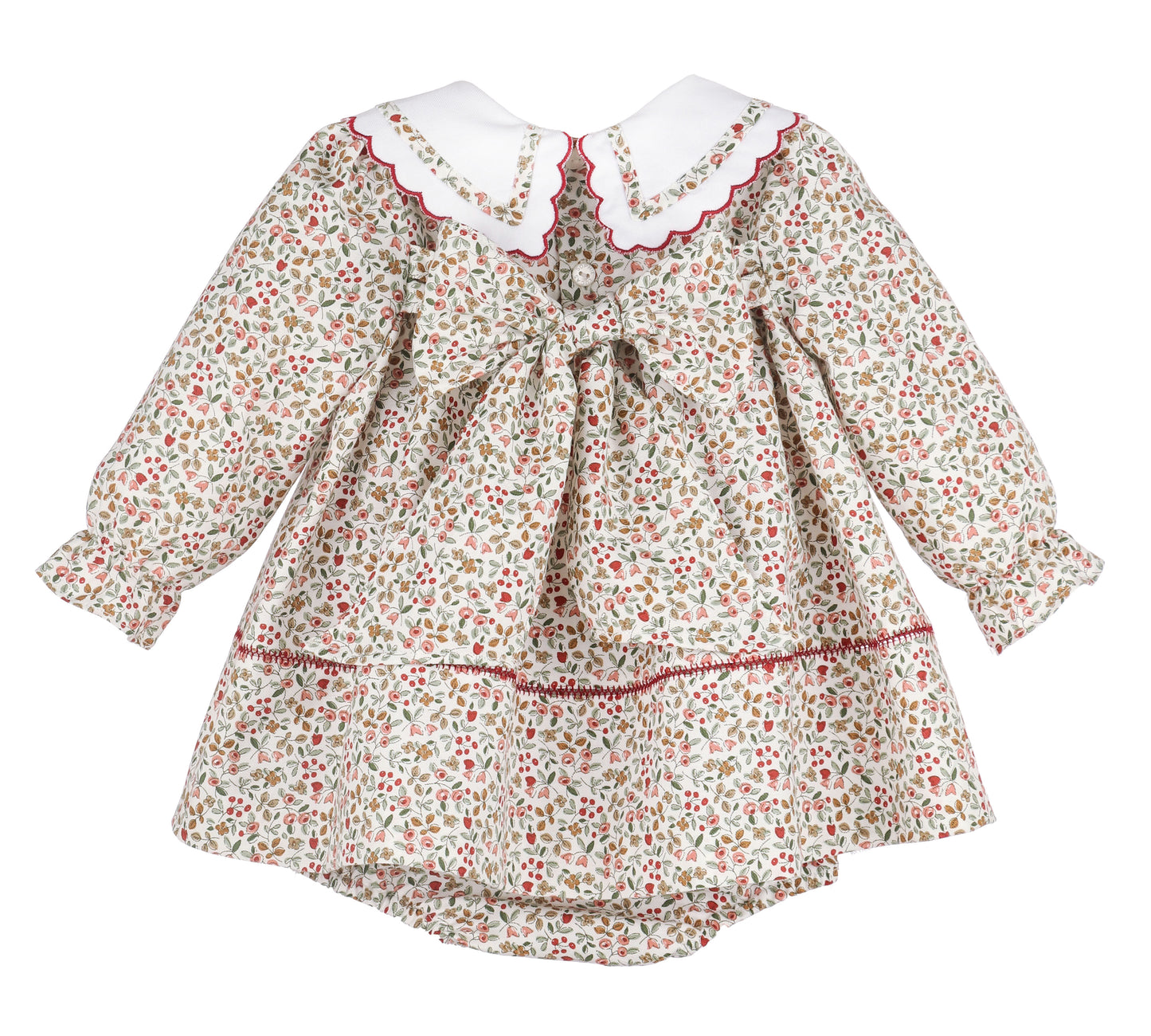 Red Claret Berries & Blooms Miller Dress