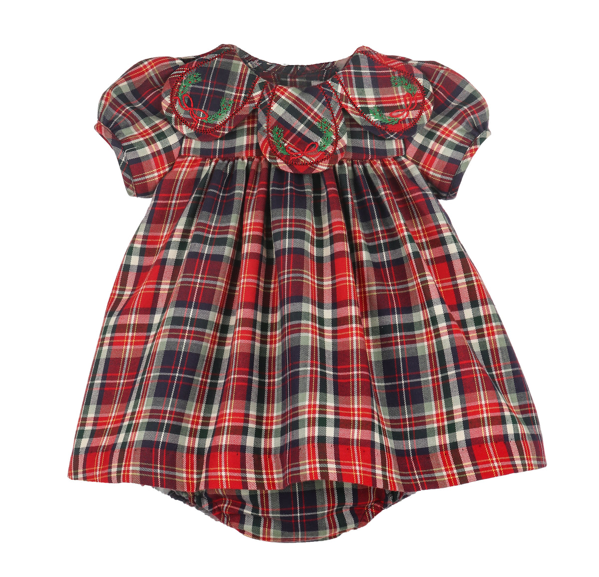 Red Evergreen Tartan Petal Float