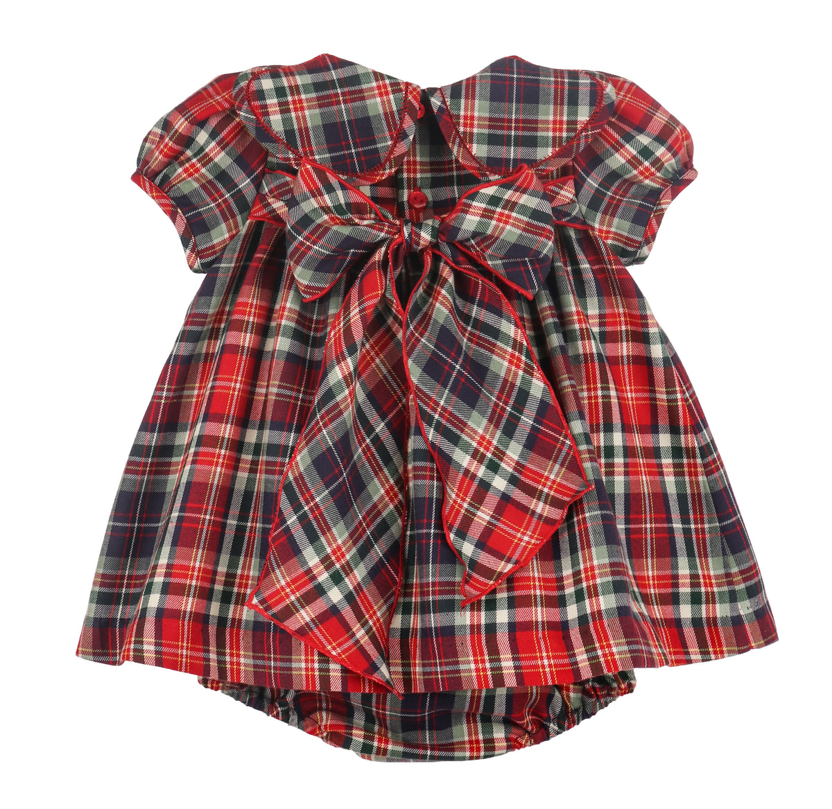 Red Evergreen Tartan Petal Float