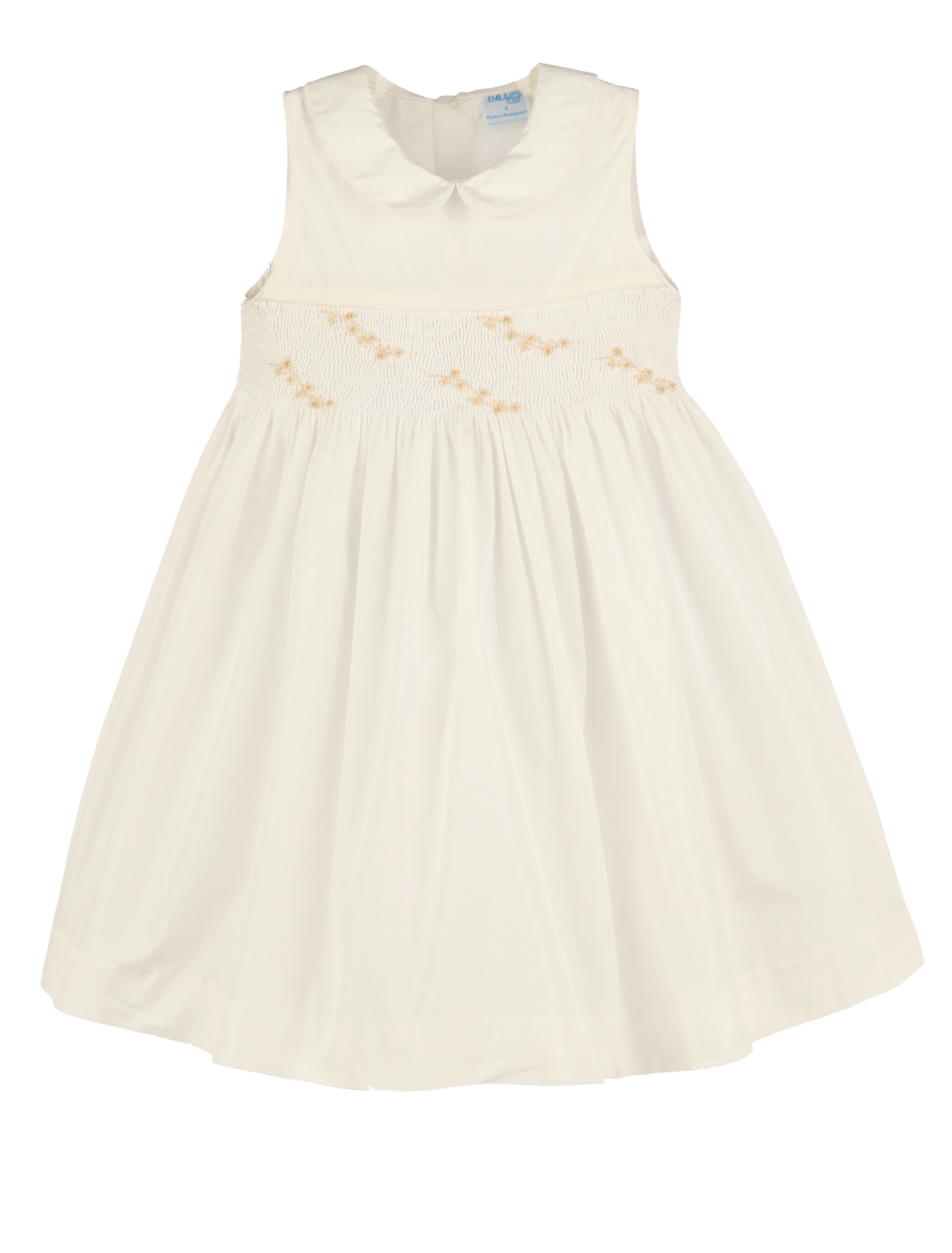 Tafetta Smocked Dress