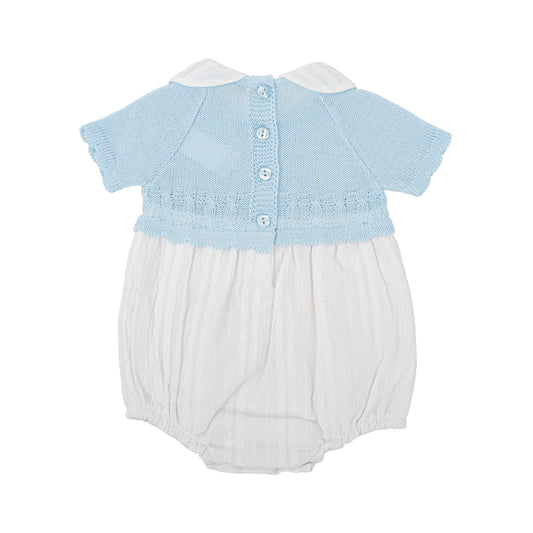 Cariño Blue Knit Romper 32322