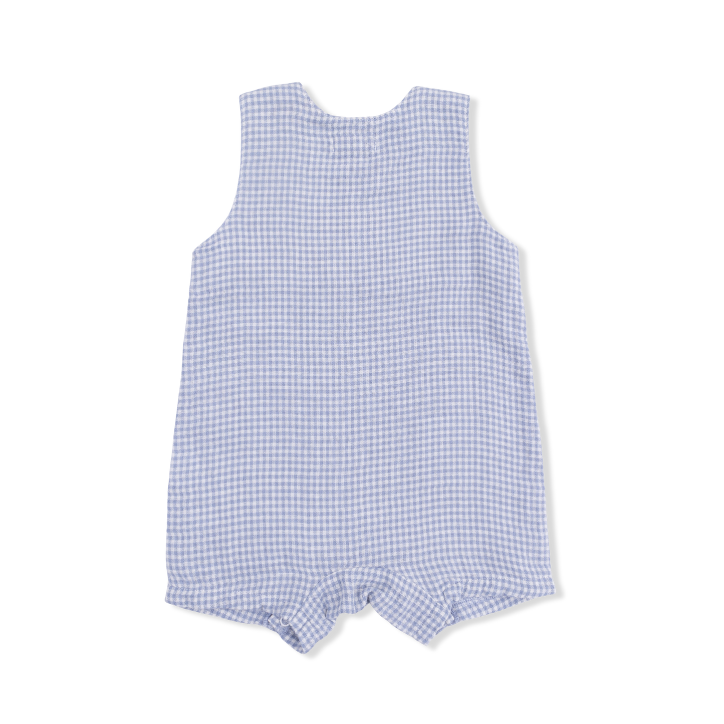 Micro Gingham Blue Blizzard Jon Jon