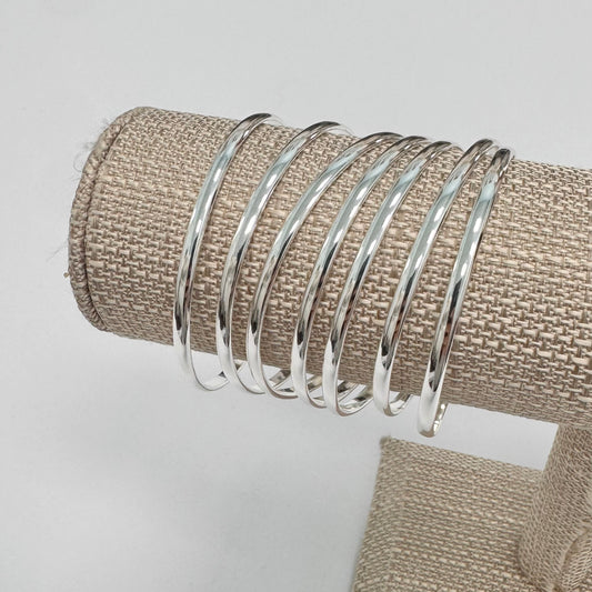 Silver Bangles Set of 7