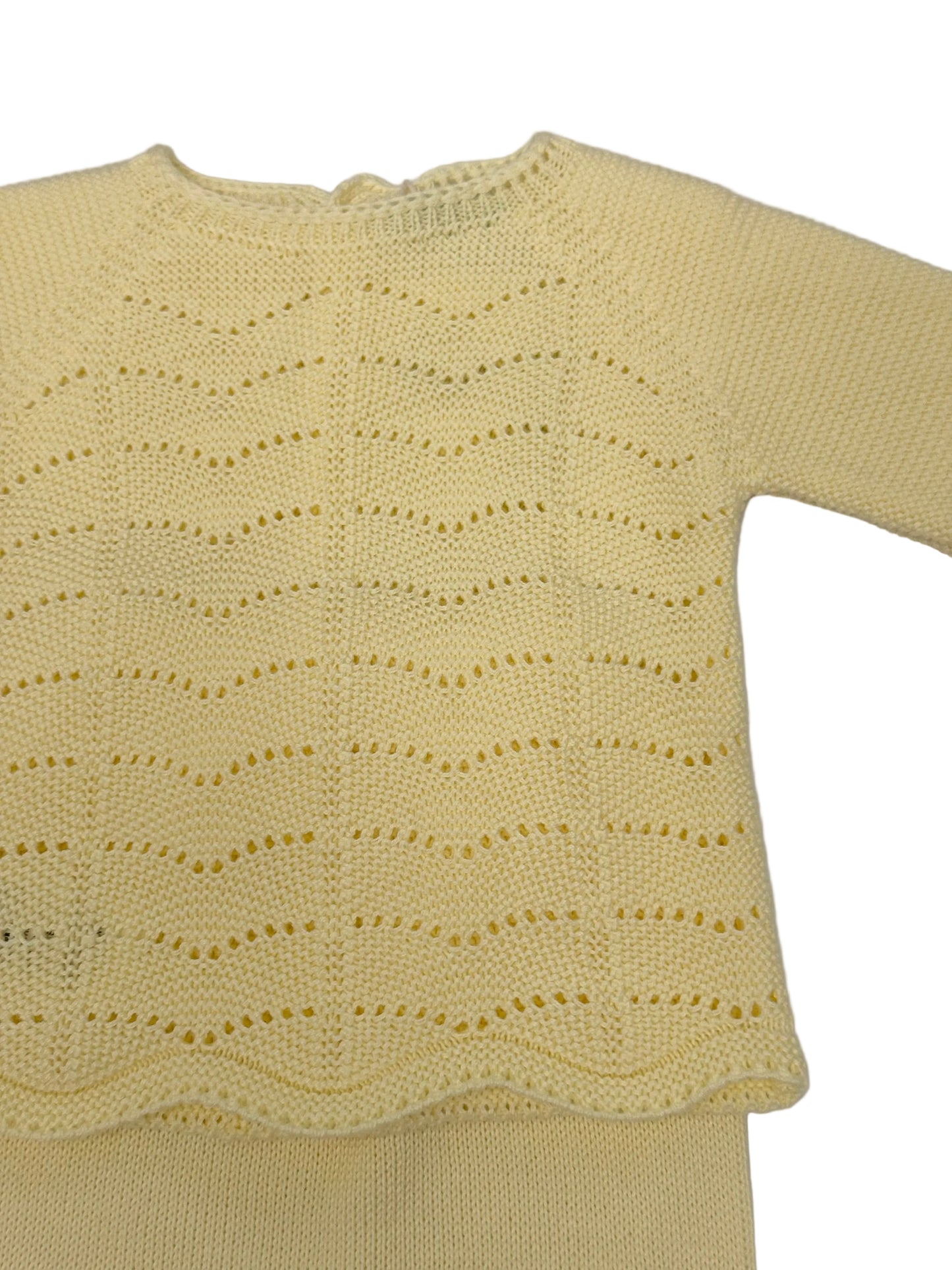 Yellow Knit Baby Set 0001