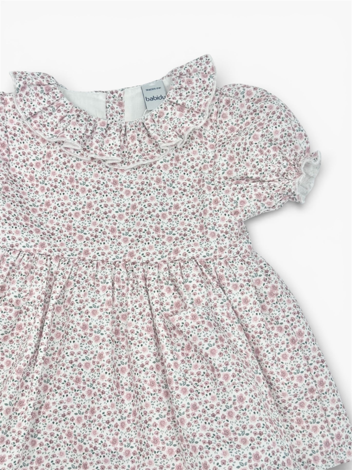Dusty Rose Flower Print Dress Bloomers