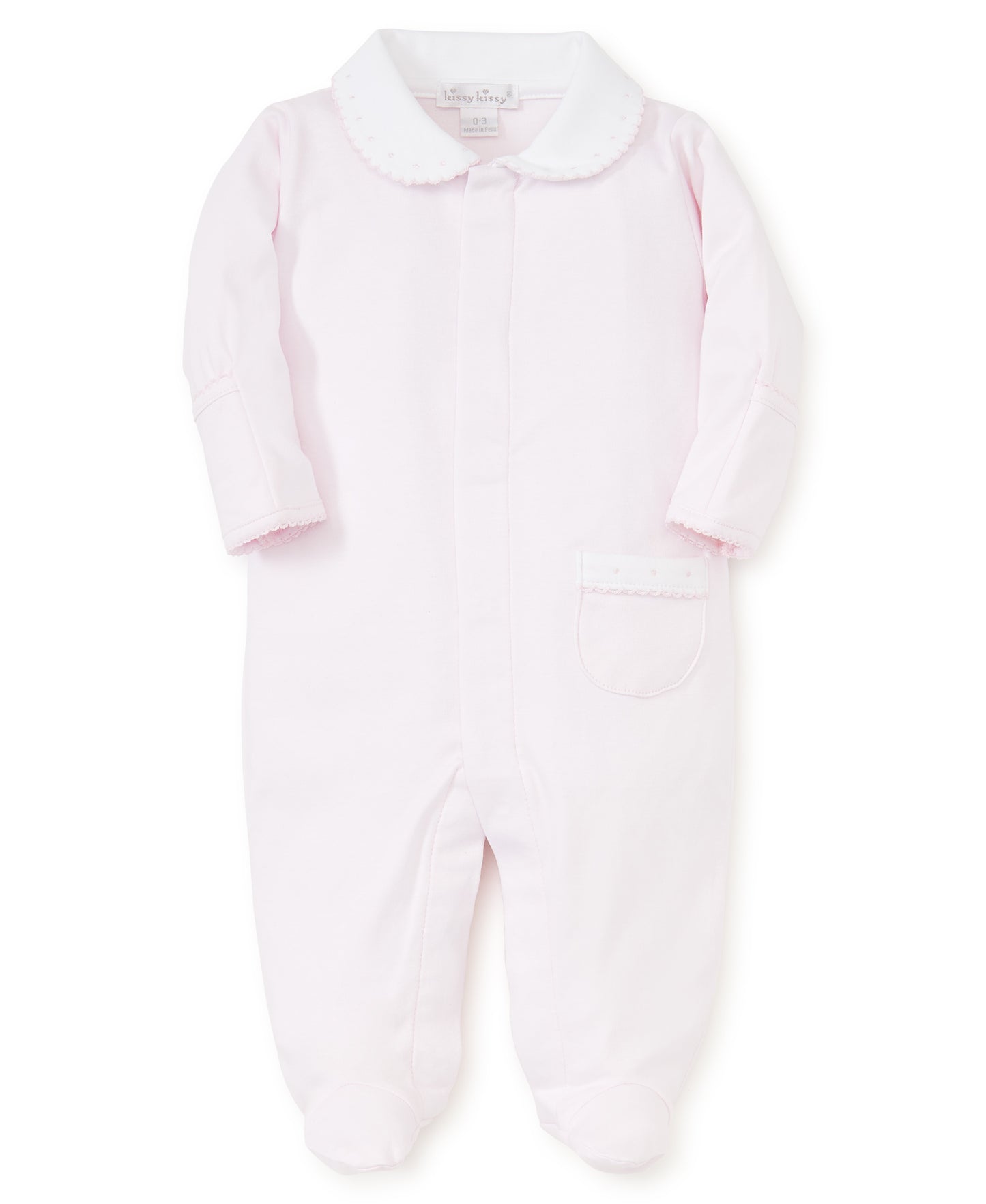 Pink New Beginnings Footie w/Collar