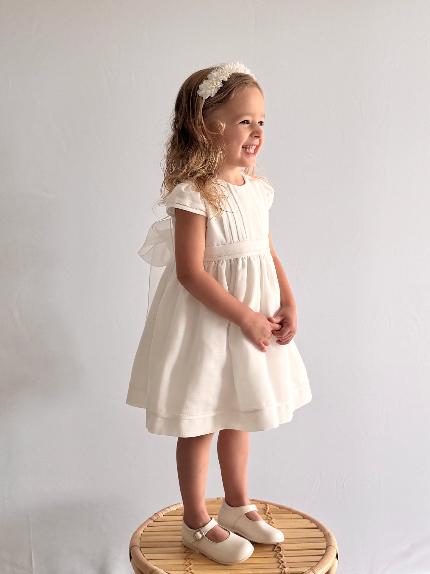 White Linen Dress 499
