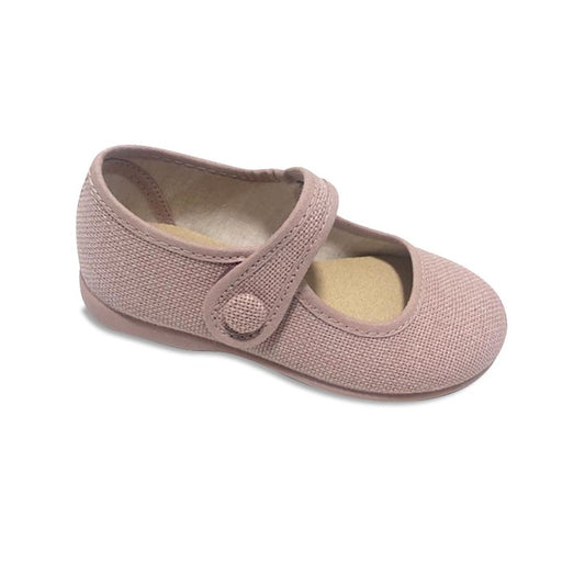 Sombra Pink Linen Mary Jane 1144-09