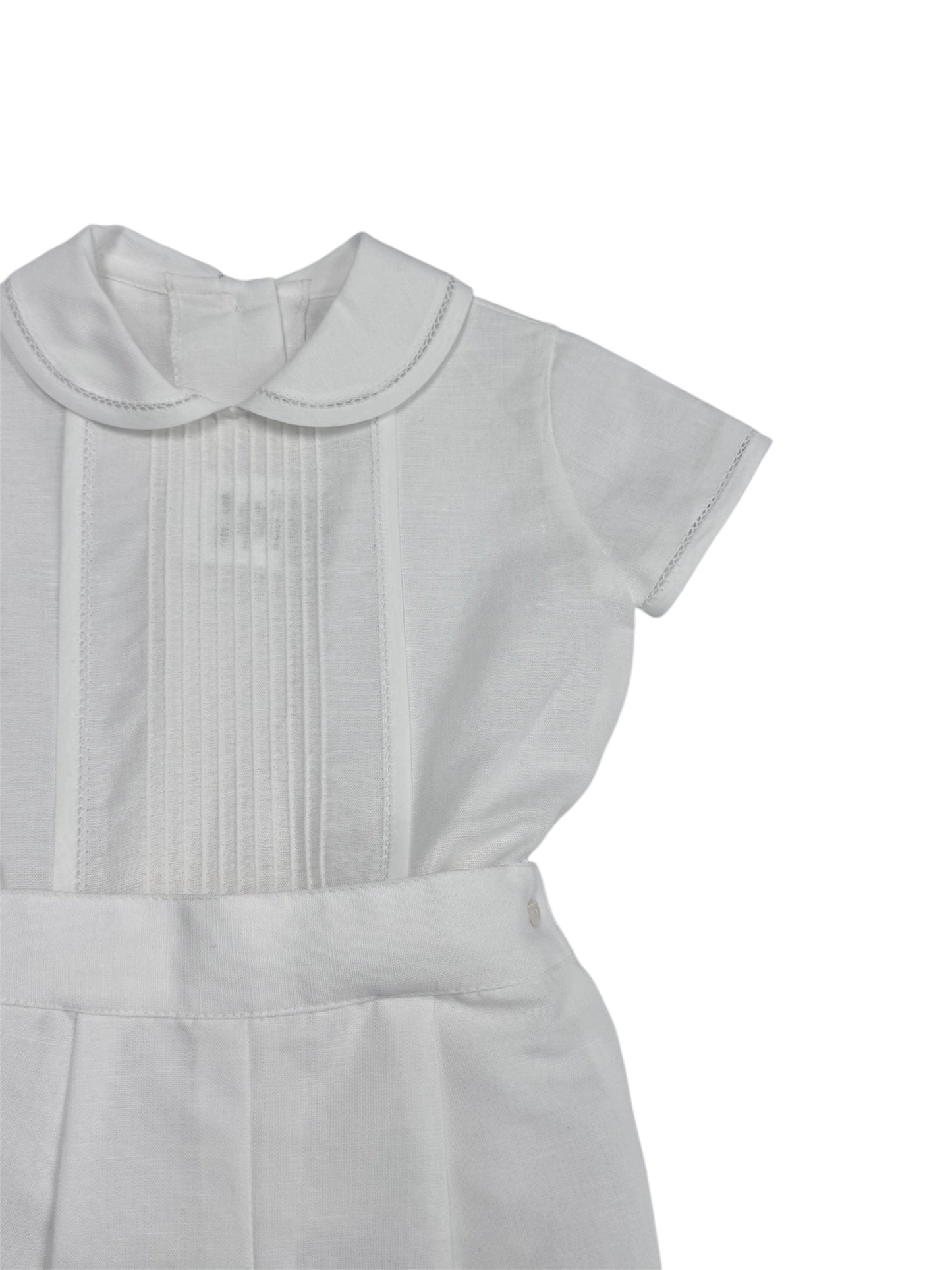 Beige Linen Boys Set 464