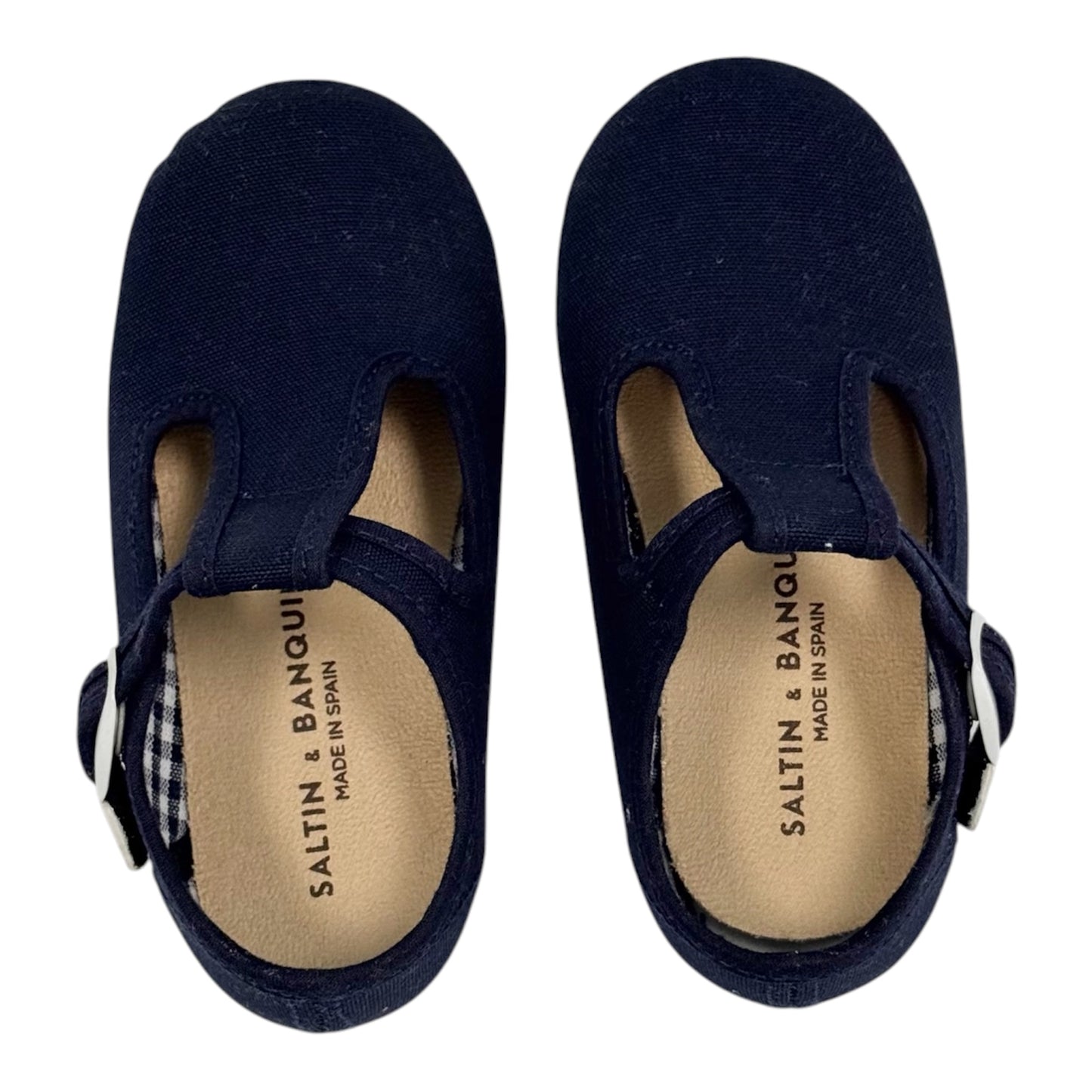 Navy T-Strap Canvas Sneaker