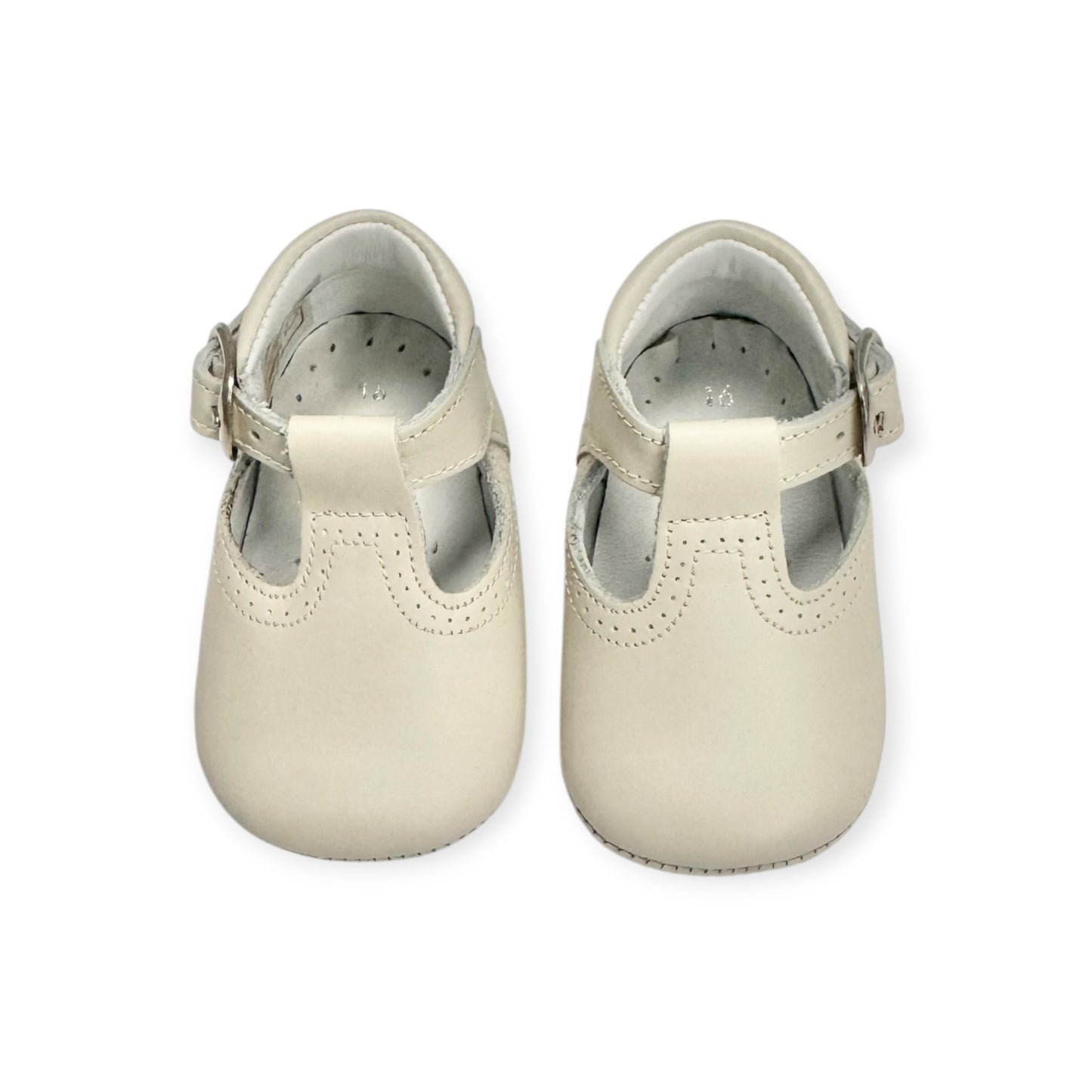 Porcelana Leather T-Strap Buckle Strap