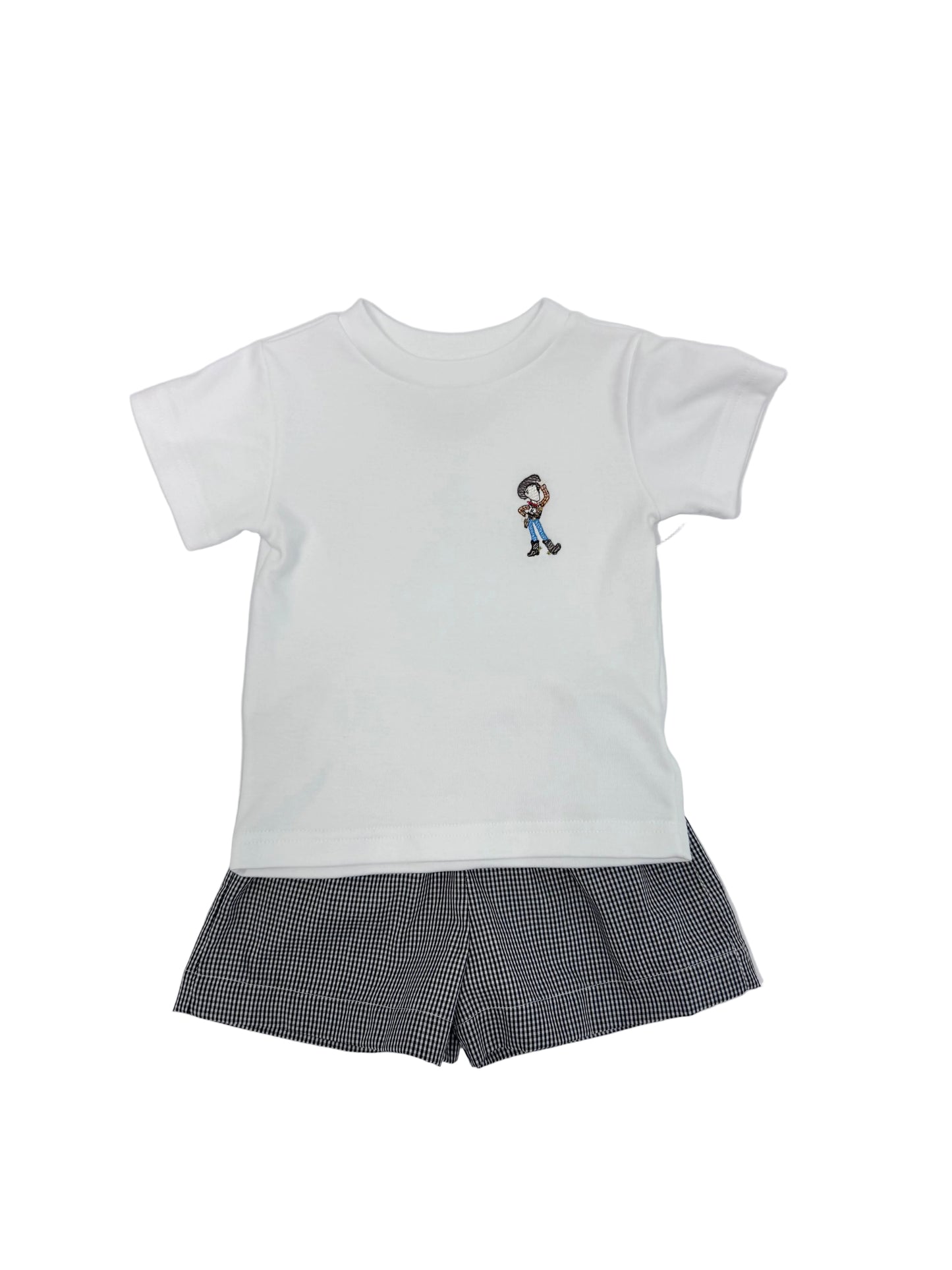 Woody Gingham Shorts Set