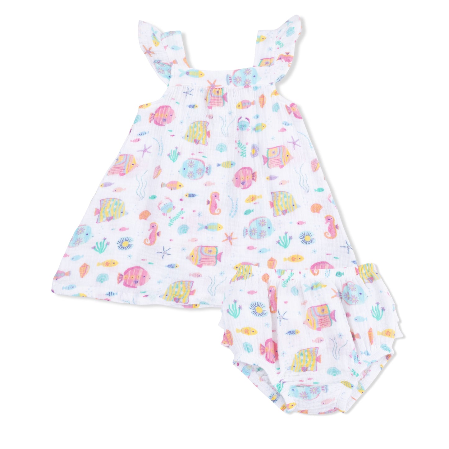 Sunny Coral Reef Fish Sundress
