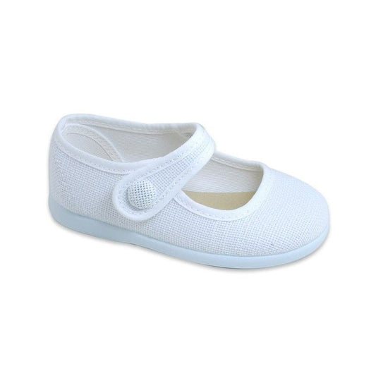 White Linen Mary Jane 1144-09