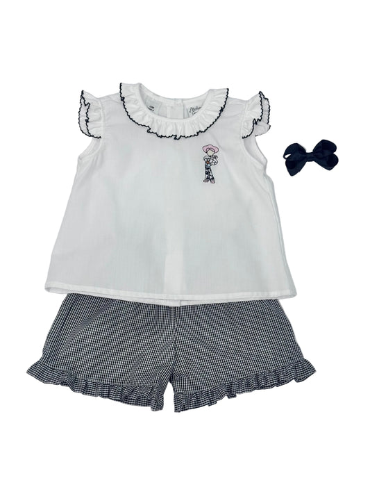 Jessie Gingham Shorts Set