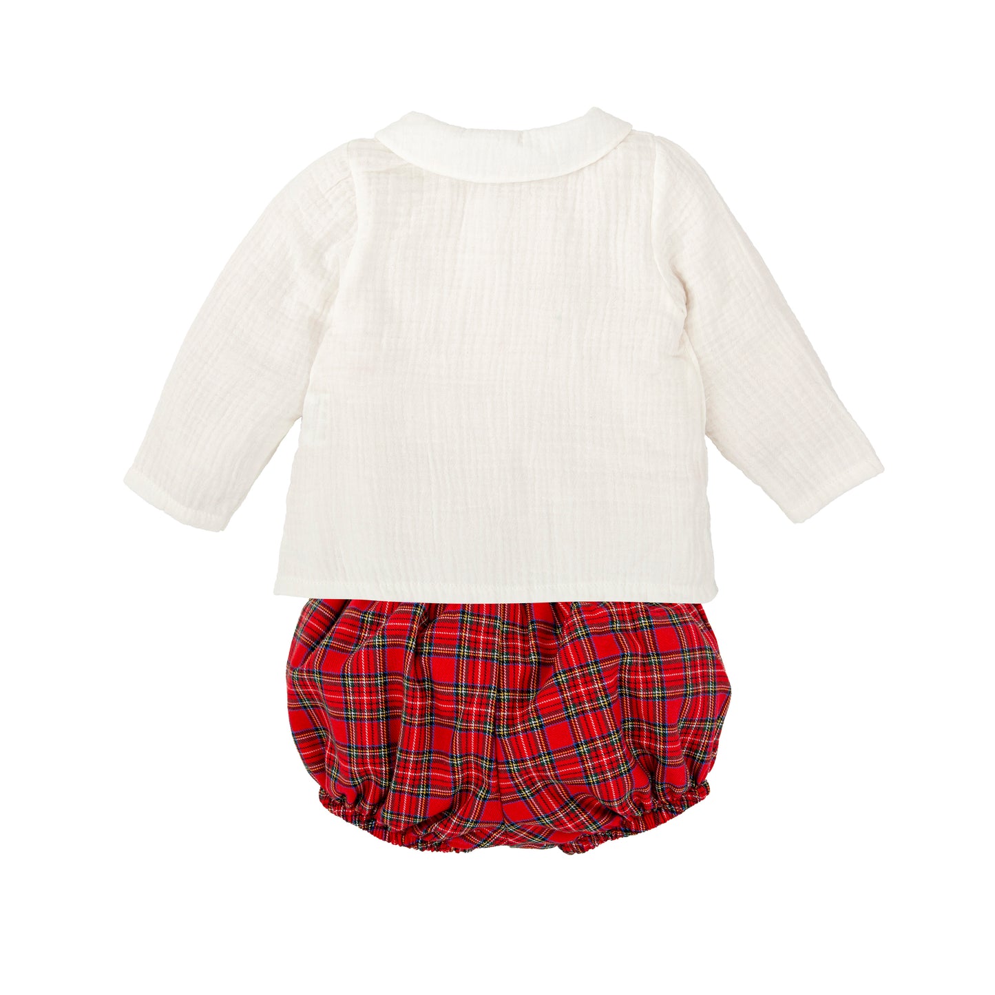 Muerdago Red Plaid Bloomer Set