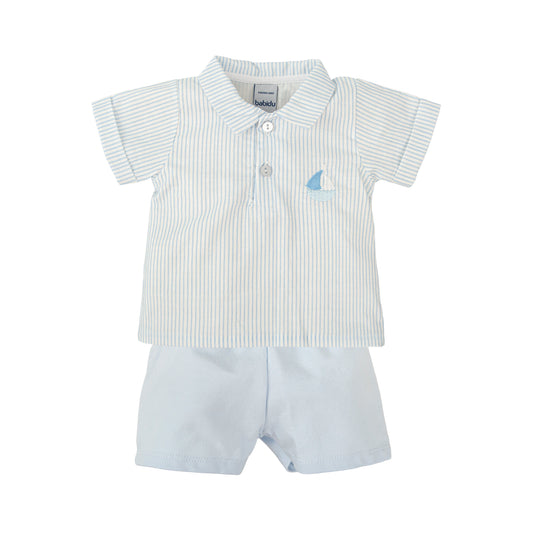 Estanque Blue Sailboat Shorts Set 41451