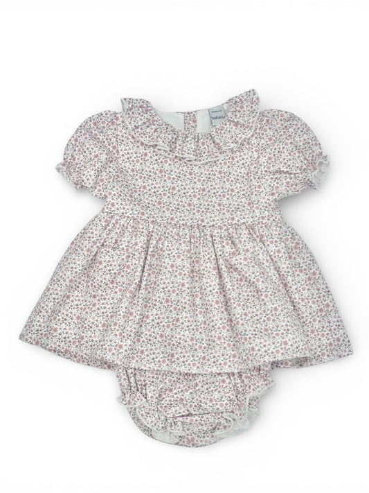 Dusty Rose Flower Print Dress Bloomers