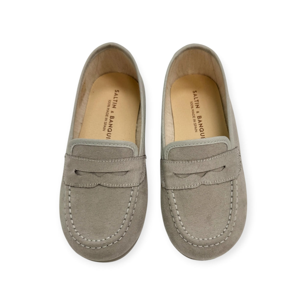 Pearl Grey Suede Loafer 1135-02