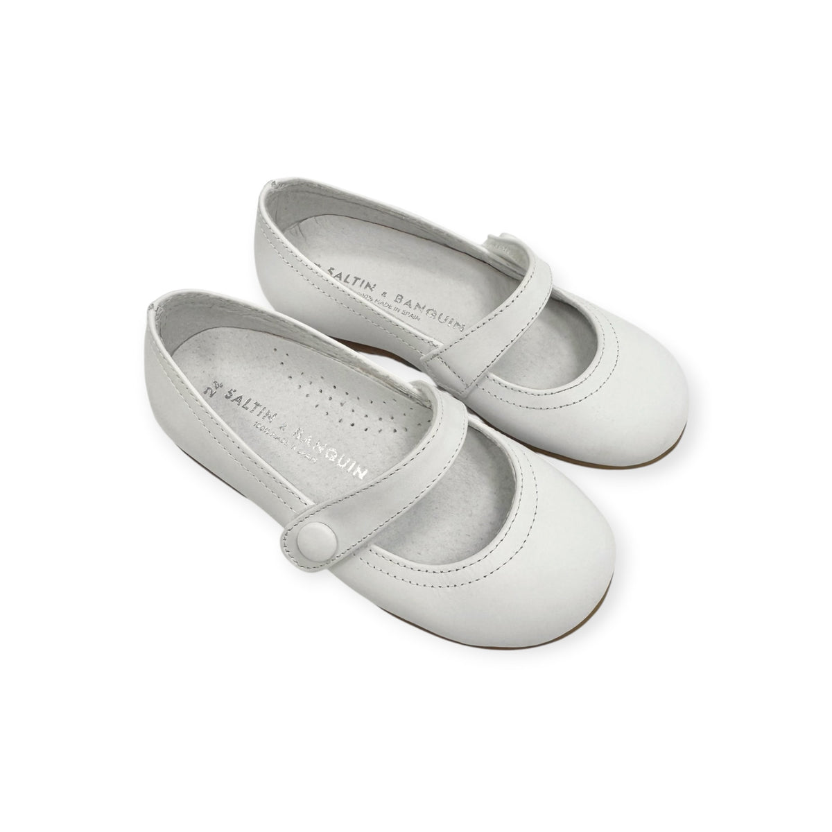 White Leather Mary Jane SB1030
