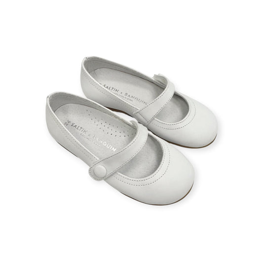 White Leather Mary Jane SB1030