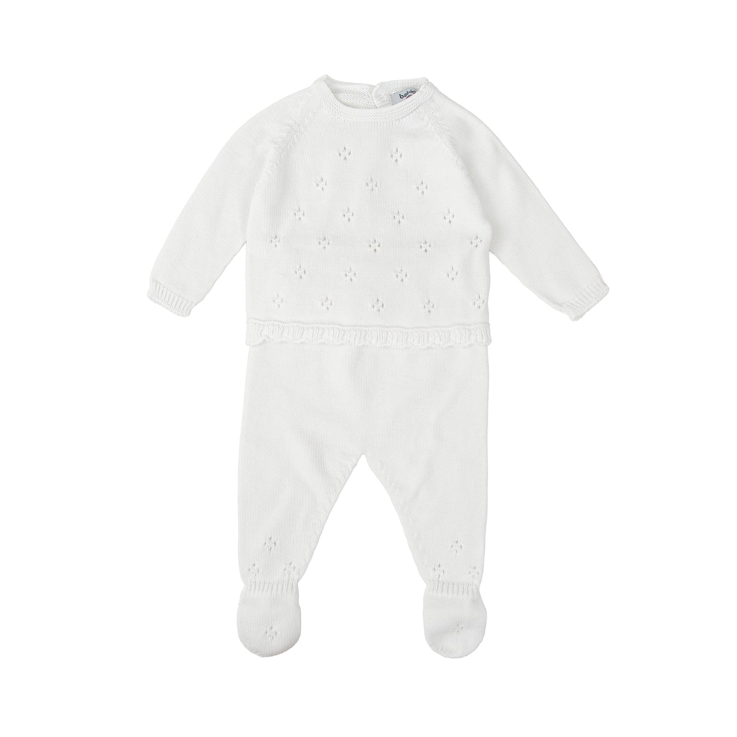 Primavera White Knit Cotton Set 50325