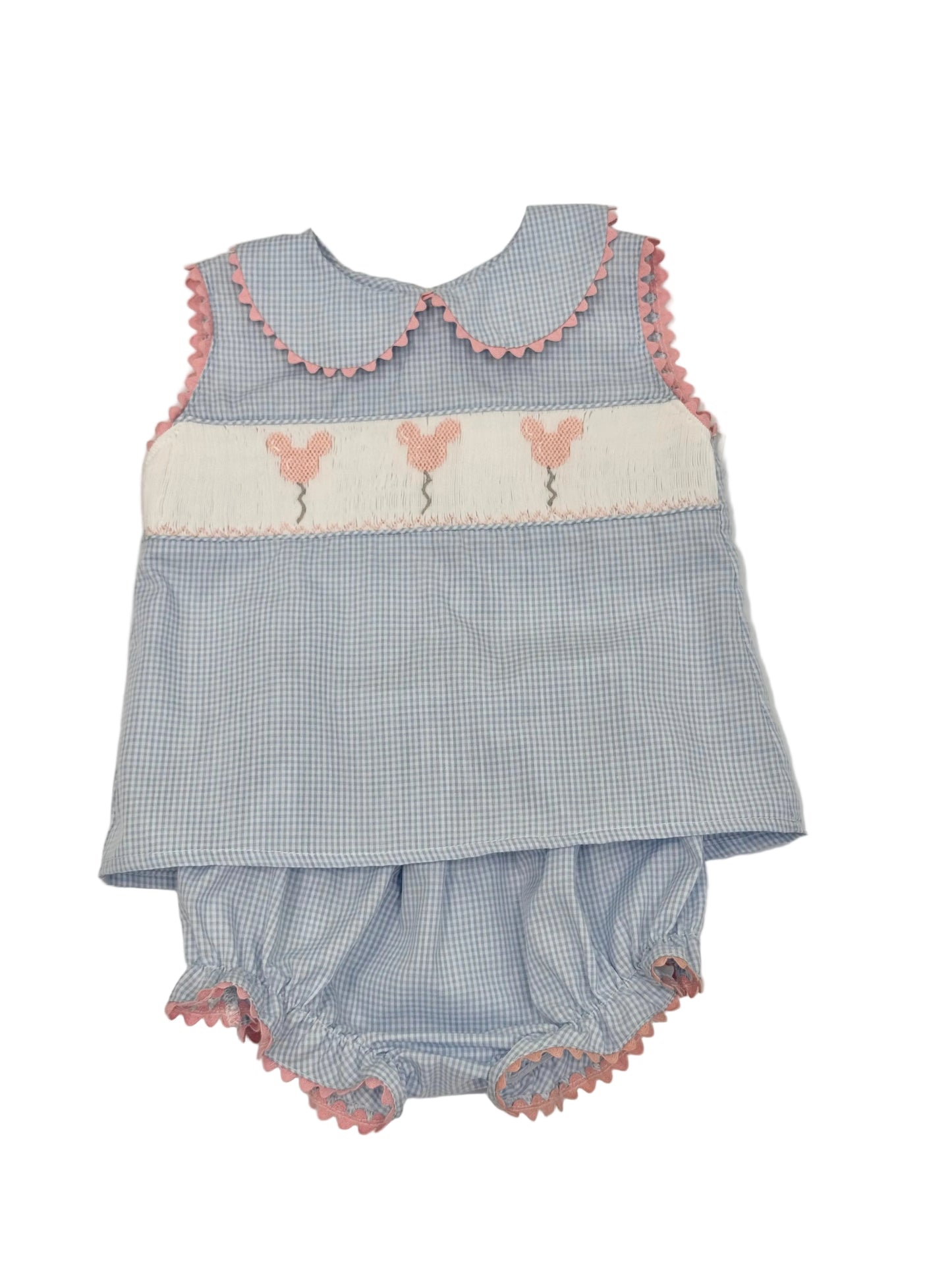 Bluebell Mickey Smocked Bloomers Set