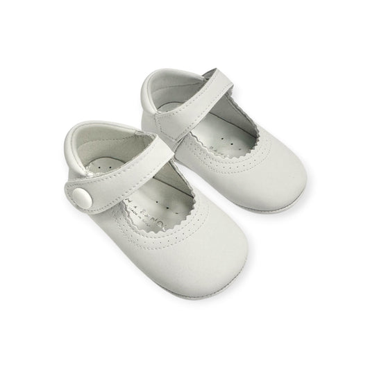 White Leather Mary Jane SB522