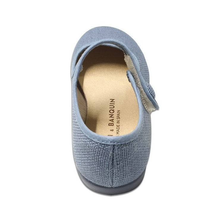 Indigo Blue Linen Mary Jane 1144-09