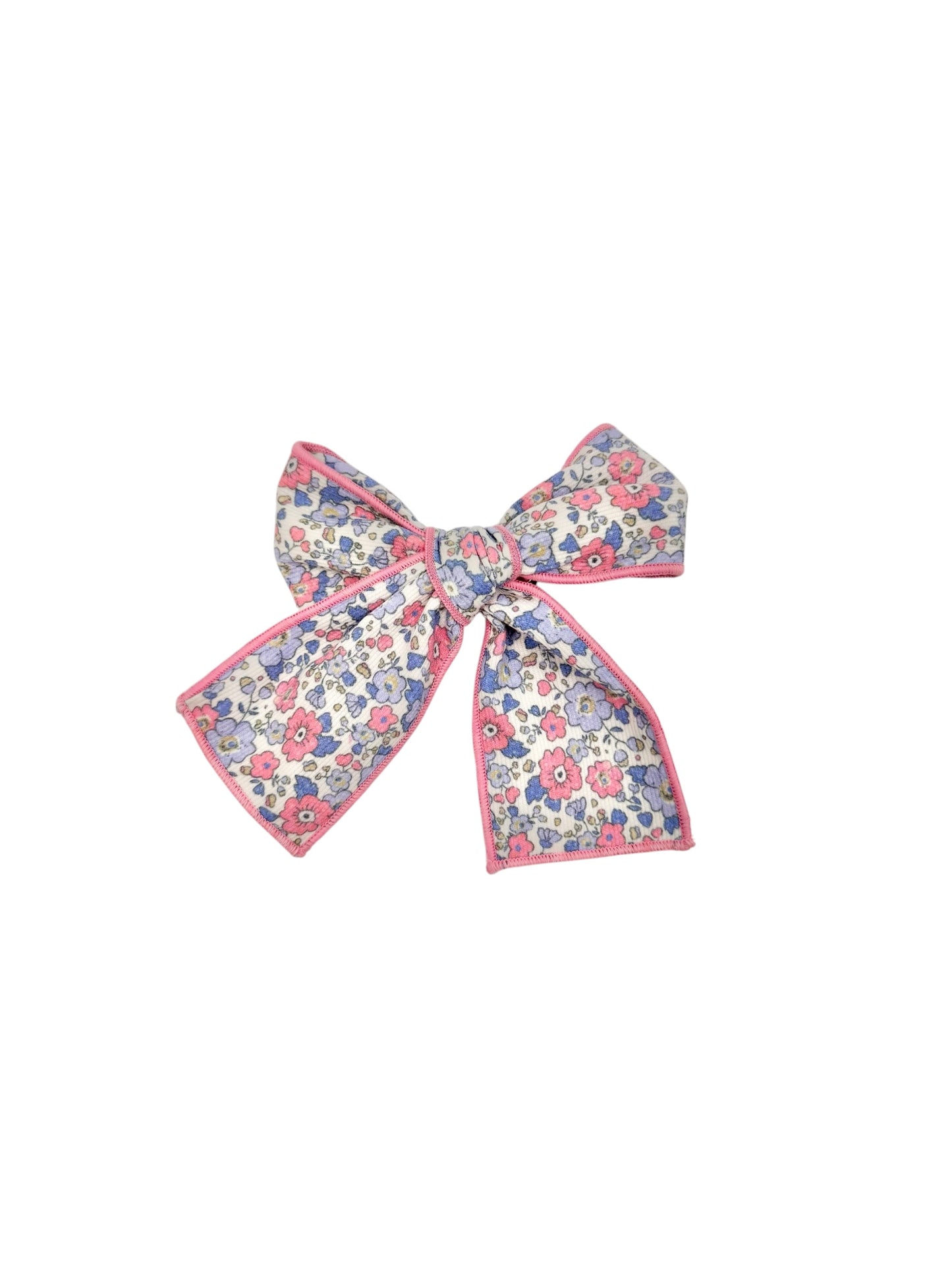 Pink Kensington Garden Flower Print Bow