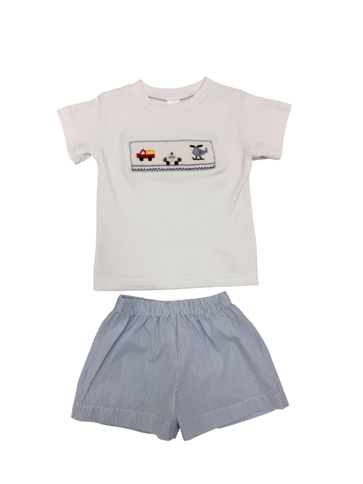 Sirens & Sparks Smocked Shorts Set
