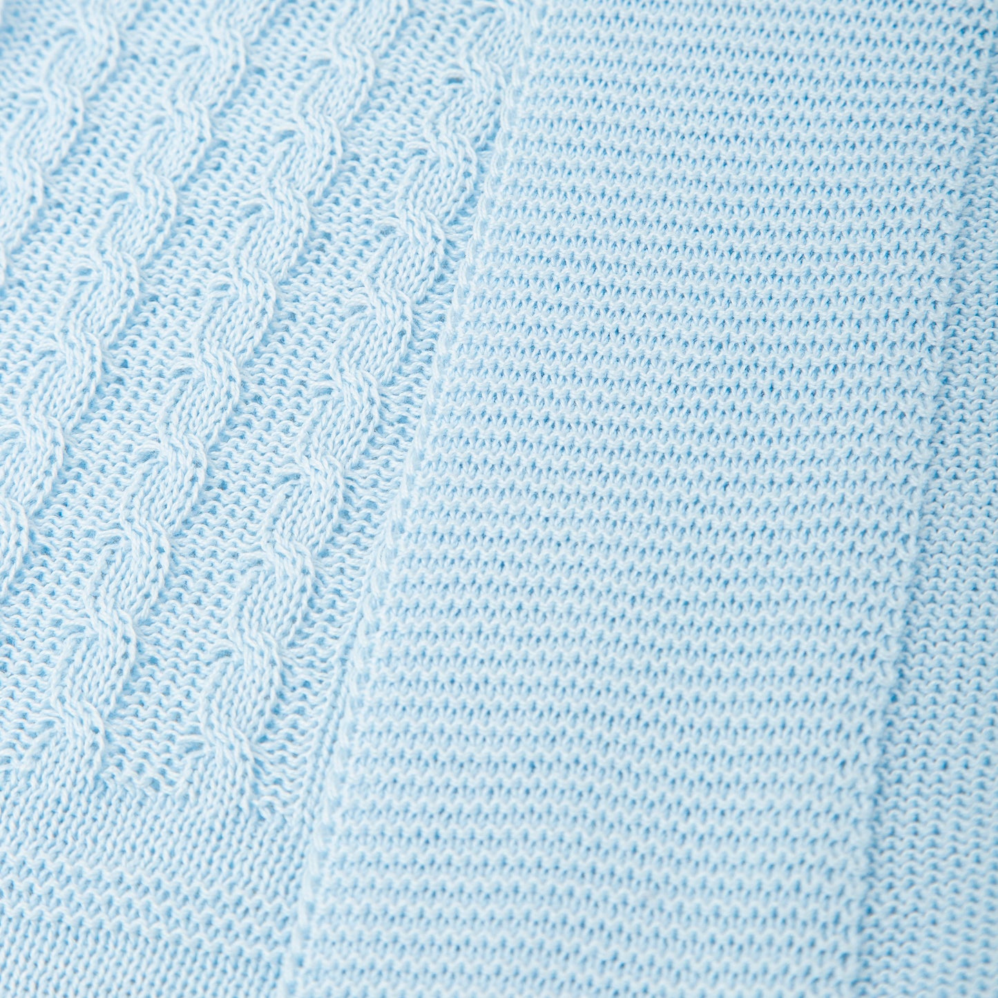 Cariño Knit Blanket Sky Blue 4322