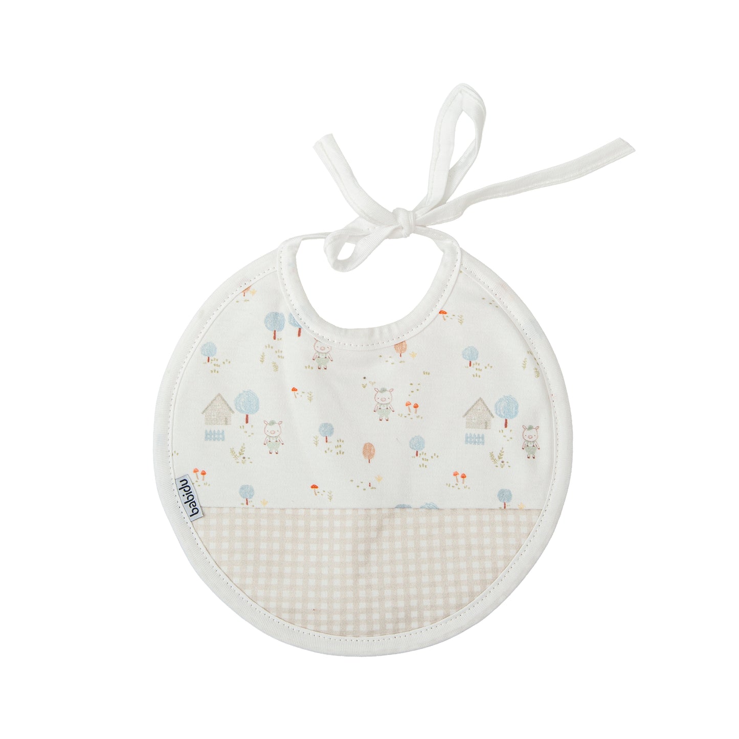 Granja Beige Cotton Bib 6033