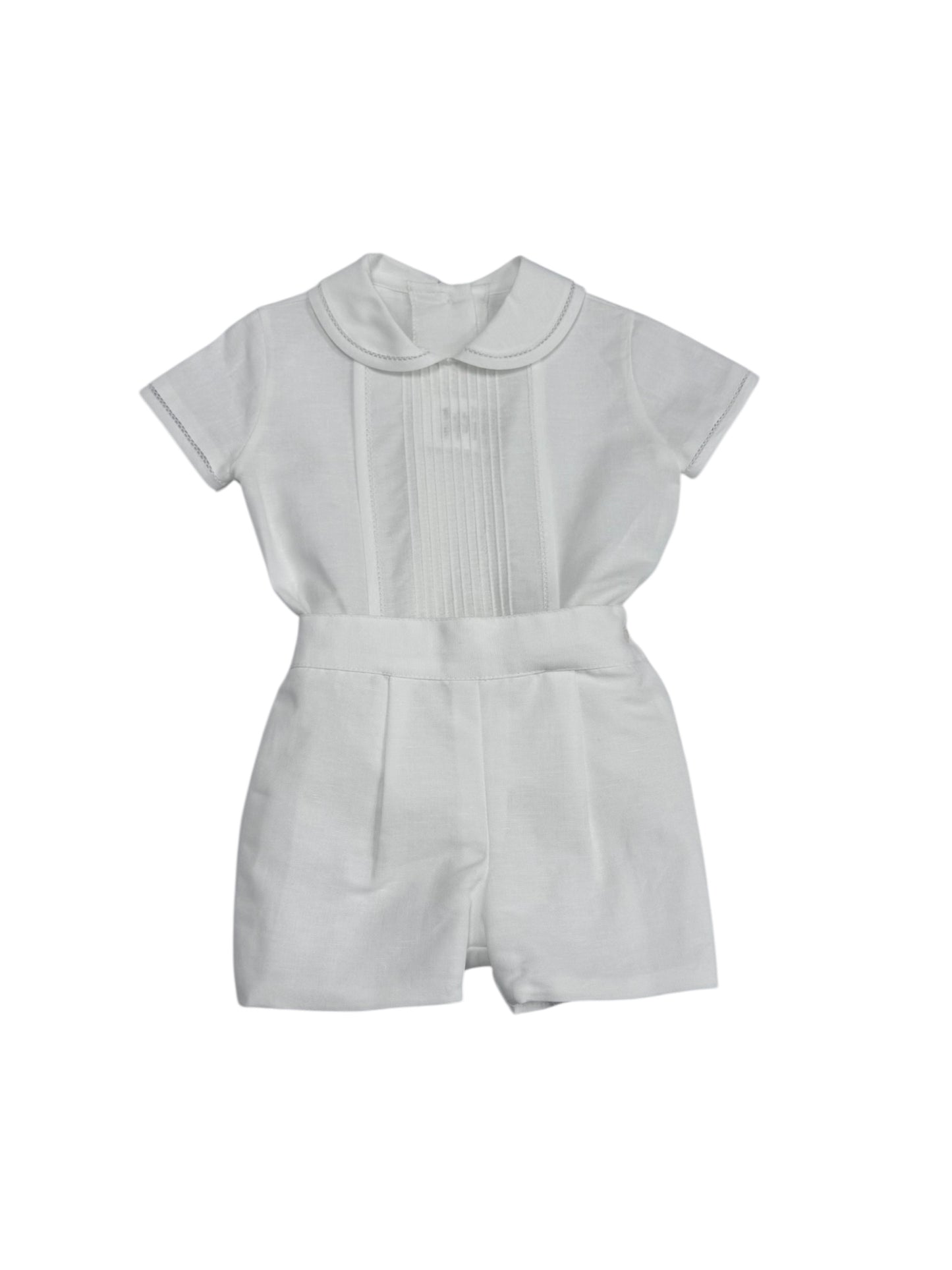 Beige Linen Boys Set 464