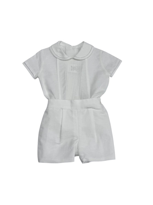 Beige Linen Boys Set 464