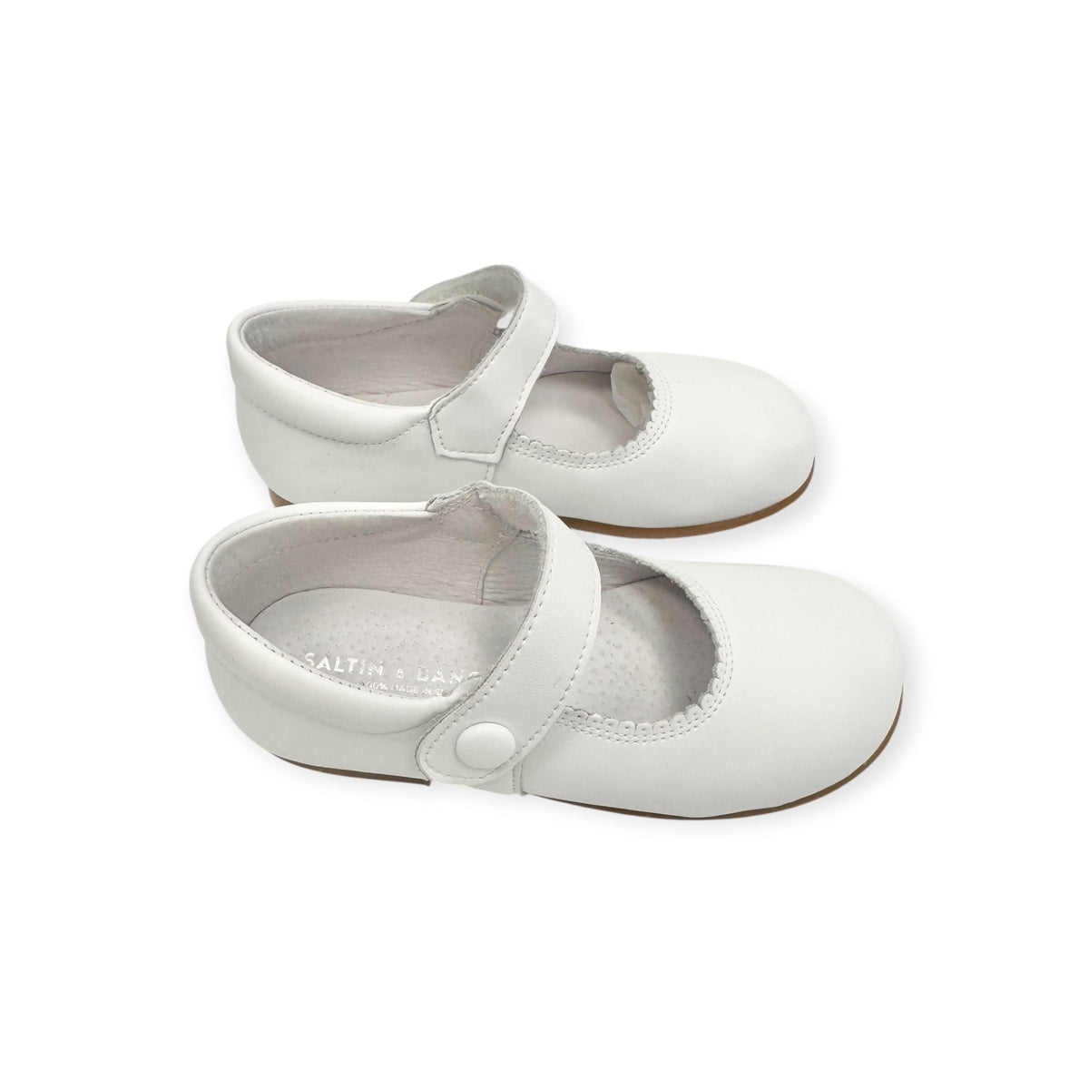 White Leather Mary Jane SB1088