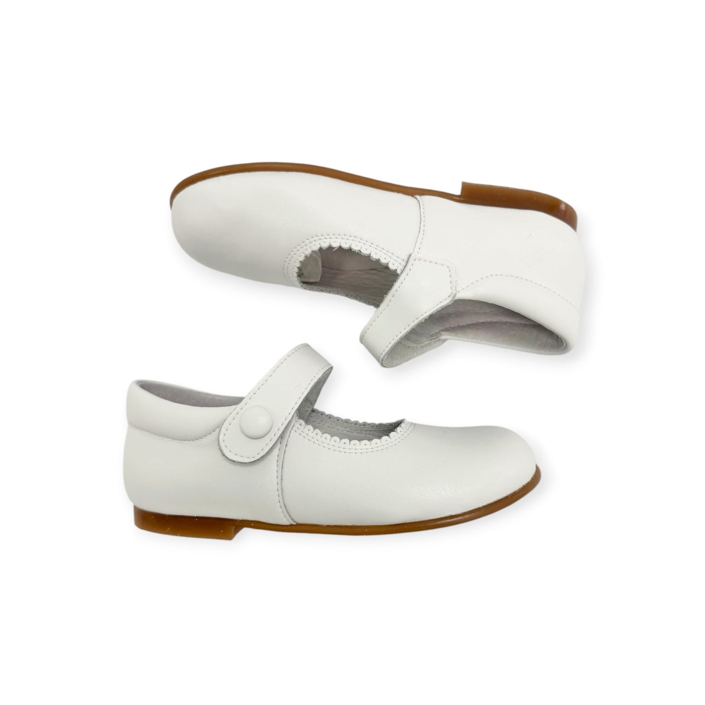 White Leather Mary Jane SB1088