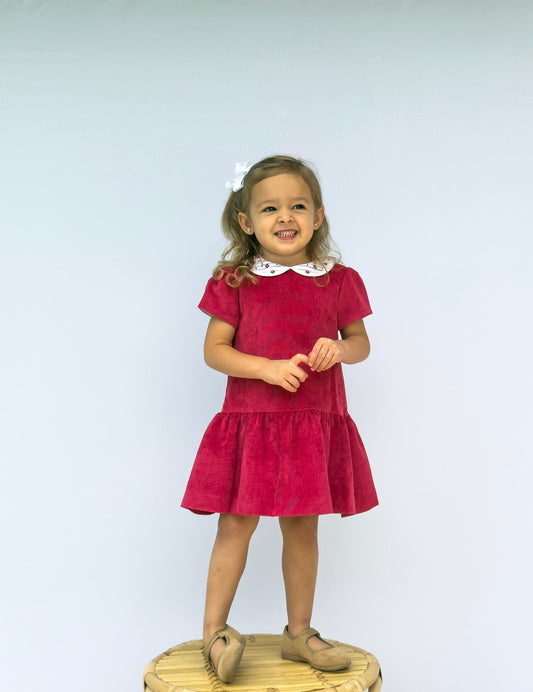 8859-RD Red Randalls Dropwaist Dress
