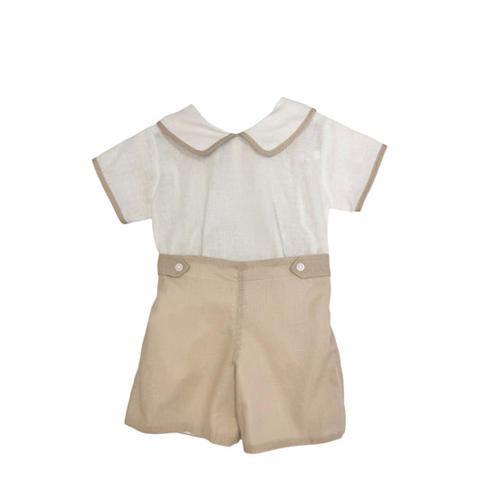 William Beige Linen Set