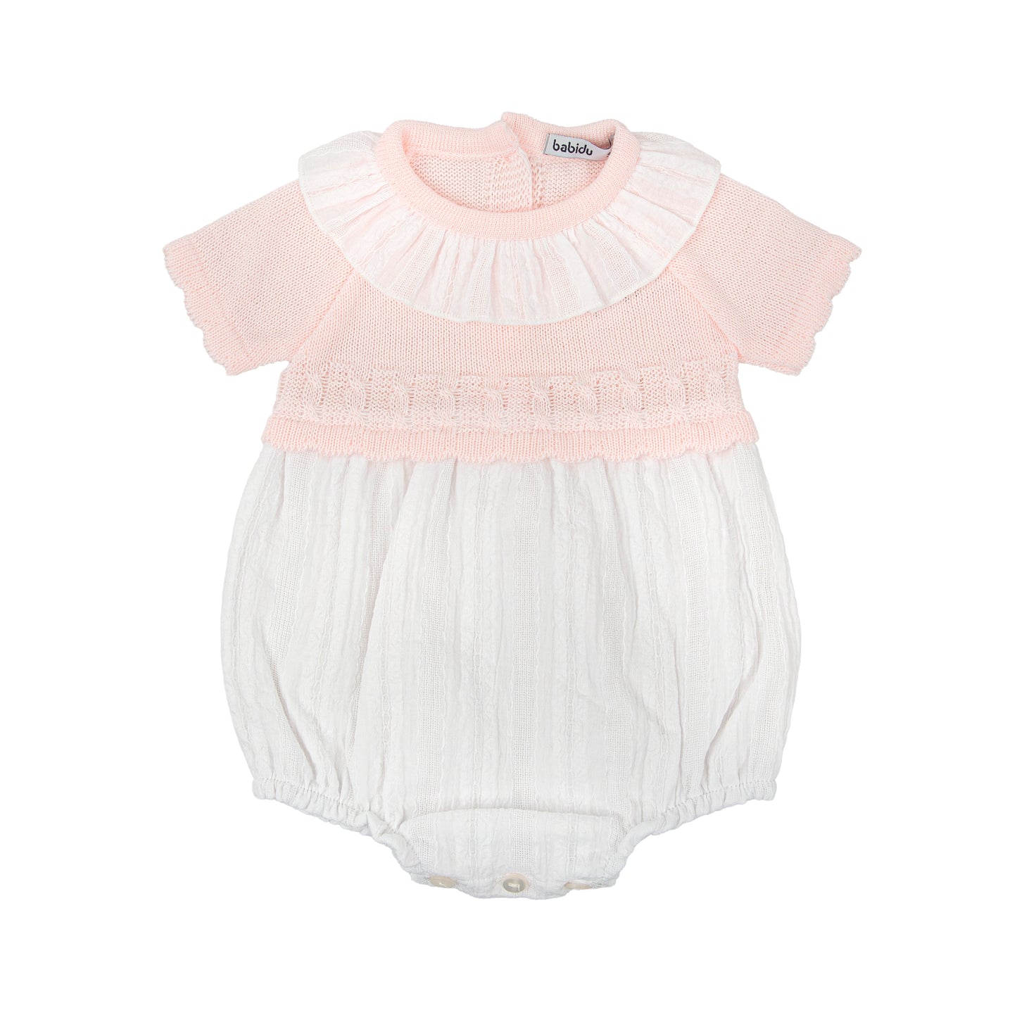Cariño Pink Knit Romper 30322