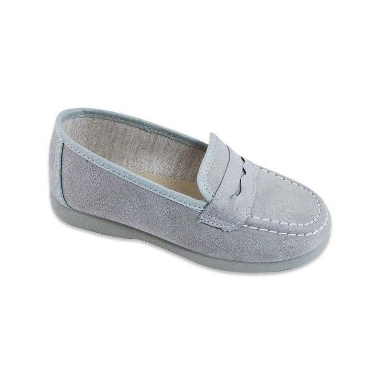 Medium Grey Suede Loafer 1135-02