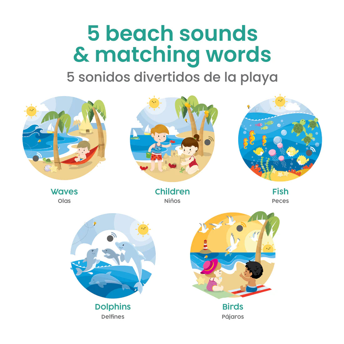 La Playa Bilingual Sound Book: Beach Sounds
