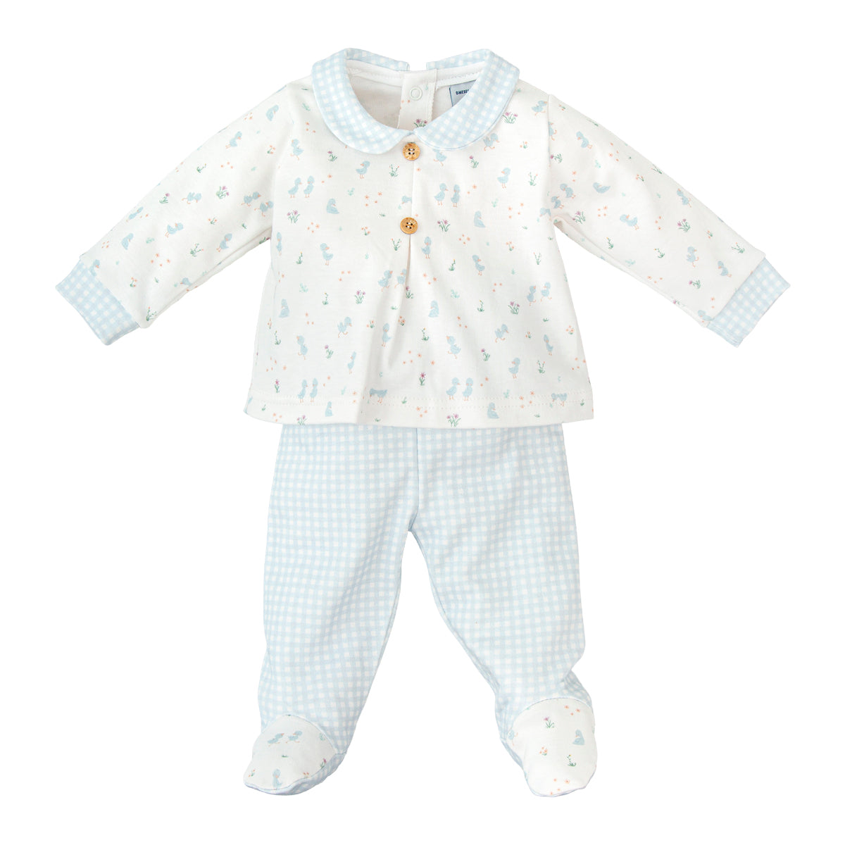 Nido Sky Blue Cotton Two Piece Set 50136