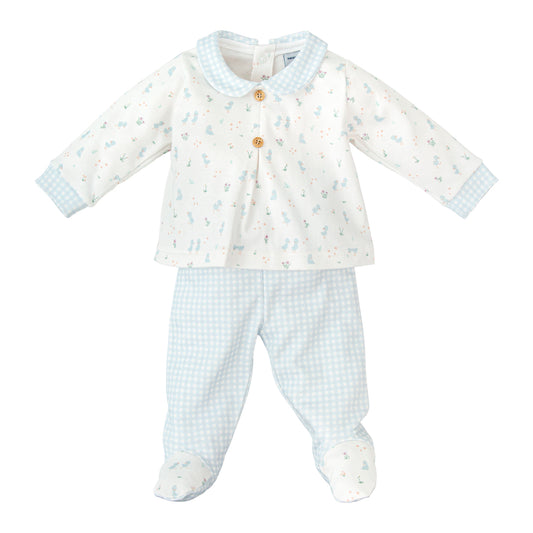 Nido Sky Blue Cotton Two Piece Set 50136