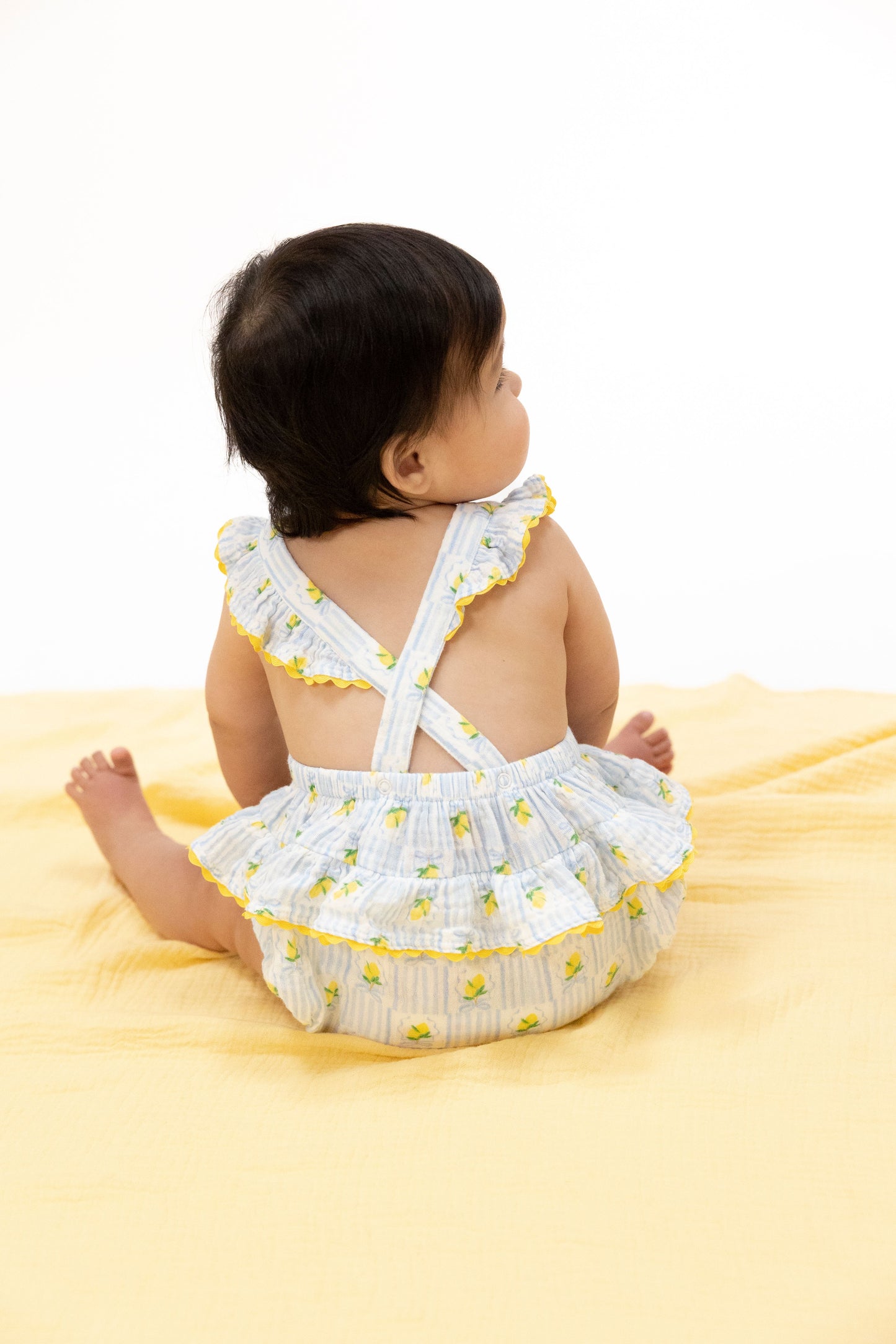 Lovely Lemons Ric Rac Ruffle Sunsuit